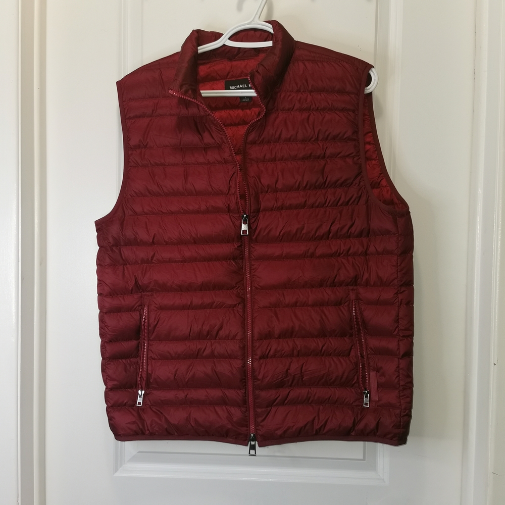 Michael Kors Men's Burgundy‎ Puffer Vest